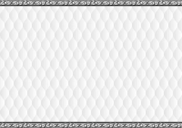 Fond Blanc Avec Motif Décoratif Bordure Vintage — Image vectorielle