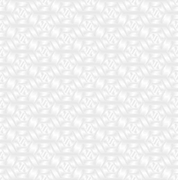 Weißer Abstrakter Hintergrund Mit Geometrischen Formen Nahtloses Muster — Stockvektor