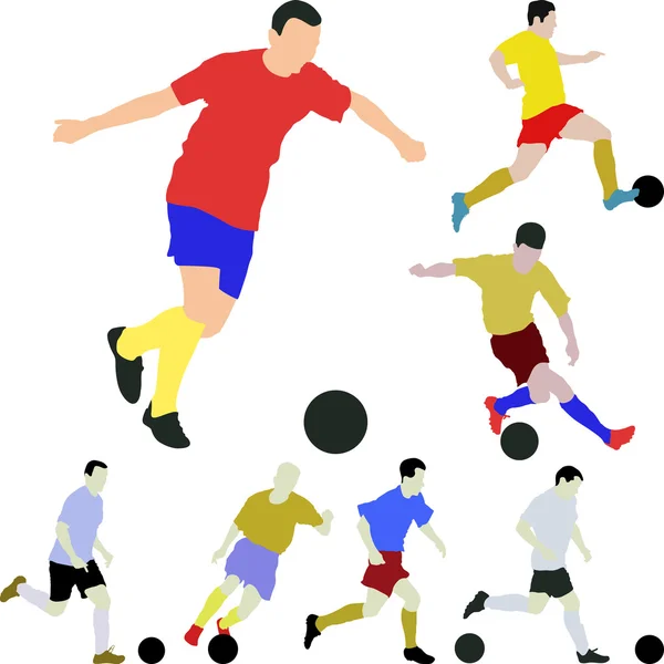 Jugador de fútbol — Vector de stock