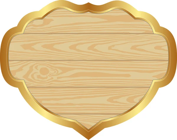 Panneau en bois — Image vectorielle