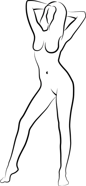 Femme nue — Image vectorielle