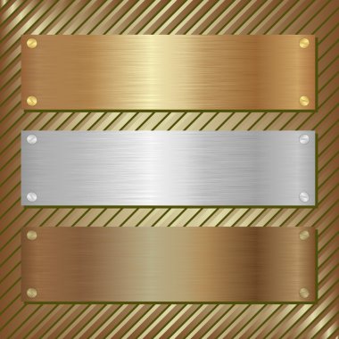 metallic plate clipart