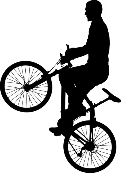 Bicyclist — Stock Vector