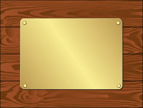 Placa de goldenl — Vetor de Stock