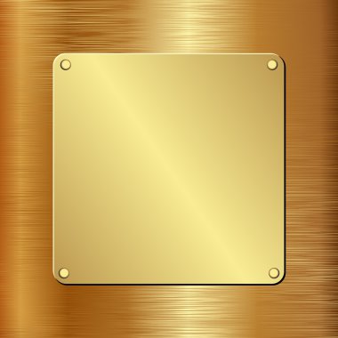 golden plaque clipart