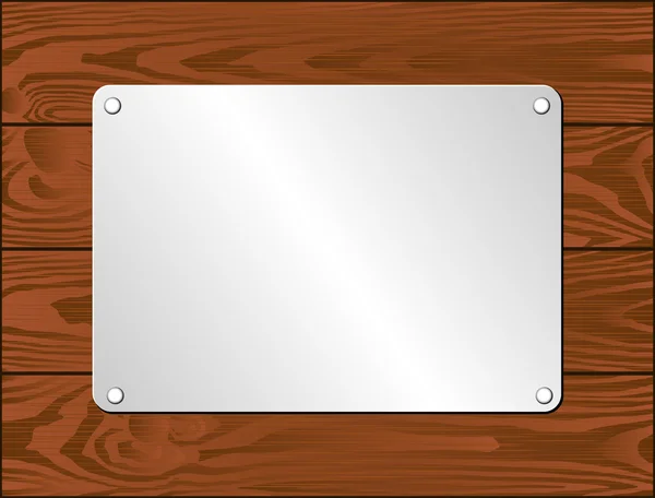 Plaque argent — Image vectorielle