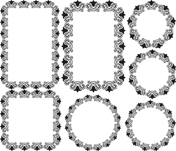 Cadres floraux — Image vectorielle