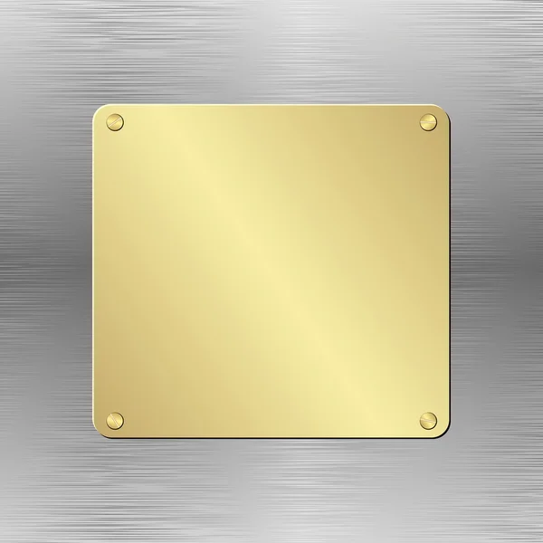 Gouden plaque — Stockvector