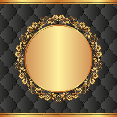 Altın çerçeveli arkaplan
