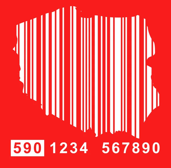 Código de barras da Polónia —  Vetores de Stock