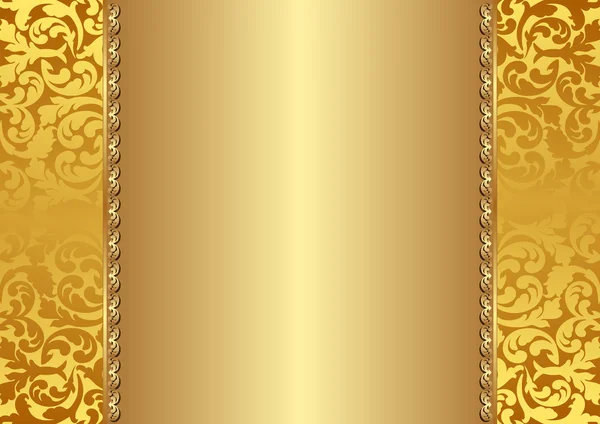 Goldener Hintergrund mit Kopierraum — Stockvektor