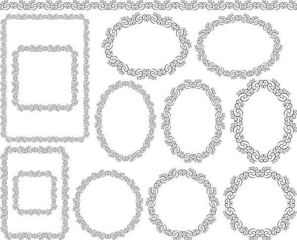 Fotogrammi isolati - illustrazione vettoriale — Vettoriale Stock