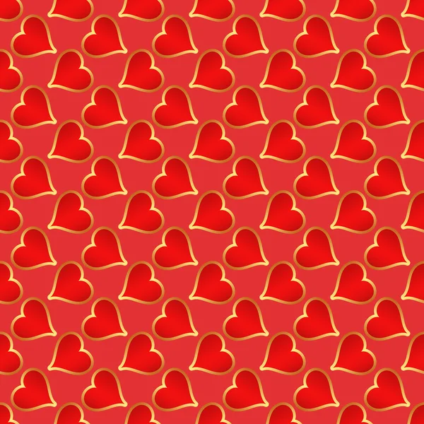 Patrón de San Valentín sin costura - ilustración vectorial — Vector de stock