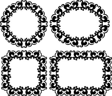 Vintage çerçeveleri - vektör çizim