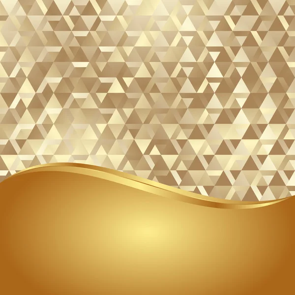 Goldener Hintergrund - Vektor-Illustration — Stockvektor