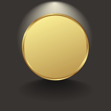 Altın banner - vektör çizim