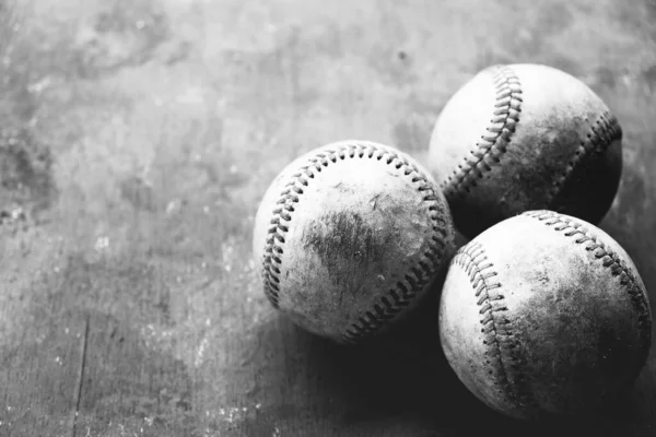 Baseballové Míče Zavřít Obrázek — Stock fotografie