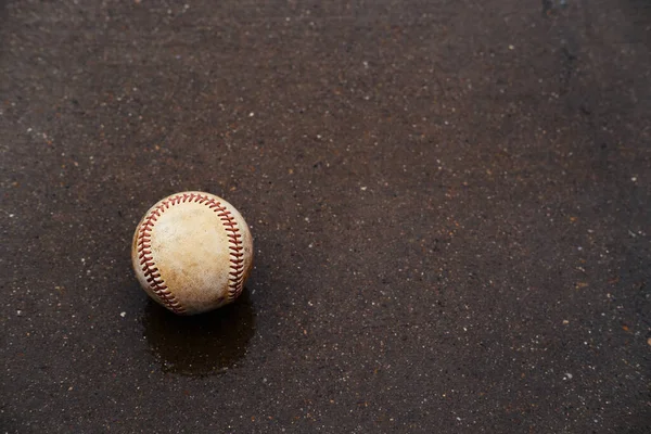 Régi Baseball Labda Közelről — Stock Fotó