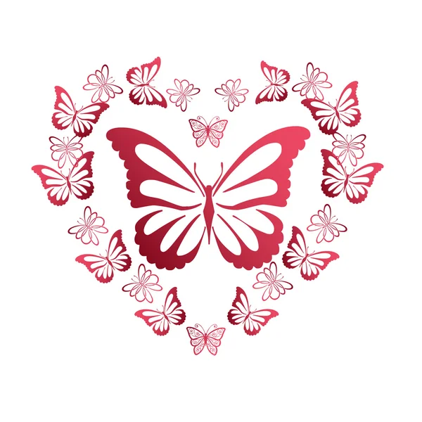 Барвистий фон з метеликом . — стоковий вектор