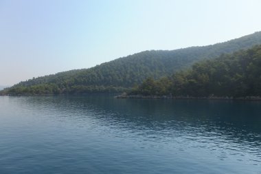 Ege Denizi manzara görünümü marmaris Türkiye