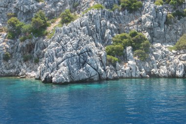 Ege Denizi'nde beyaz rock Adaları Türkiye, Marmaris