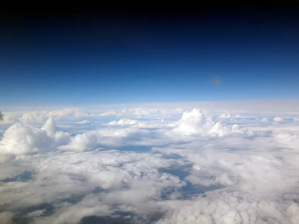 Προβολή της γης από το αεροπλάνο — Φωτογραφία Αρχείου