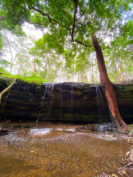 Rustige Grot Waterval Regen — Stockfoto