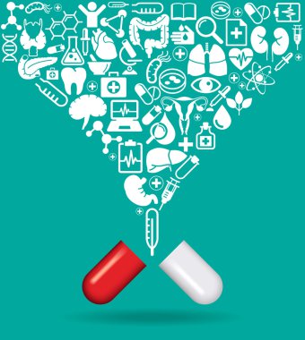 Hap ve tablet Icons set