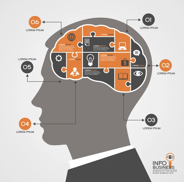 Concepto de negocio moderno — Vector de stock