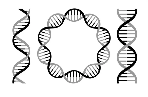 Dna Stränge Symbole — Stockvektor