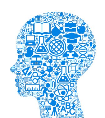 Eğitim Çocuk başkanı şeklinde simgeler 