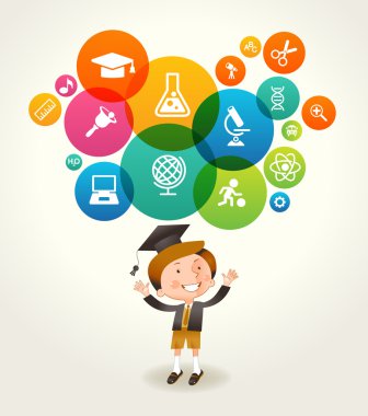 Eğitim afiş kavramı