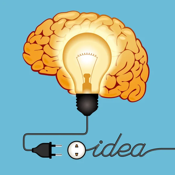 Idea light bulb — Stock Vector