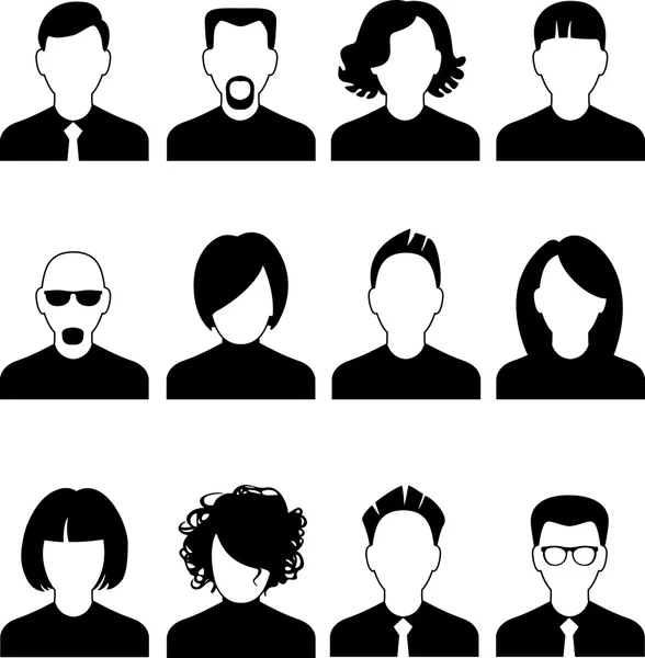 Set di icone di persone — Vettoriale Stock