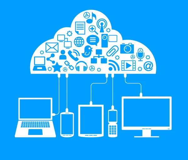 Globales Computernetzwerk — Stockvektor