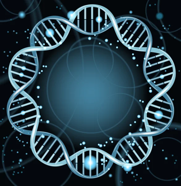 Filamenti di DNA grigio — Vettoriale Stock