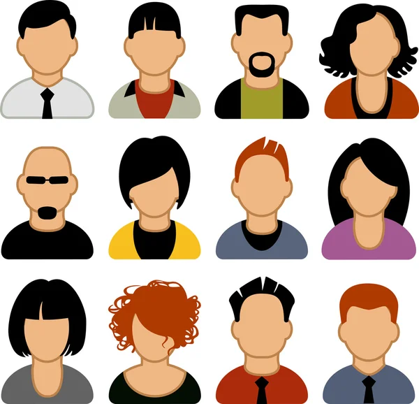 Conjunto de iconos de personas — Vector de stock