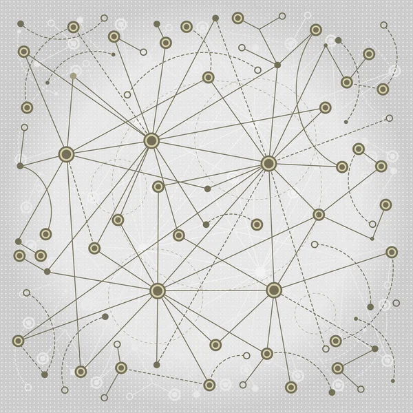 Patrón de puntos conectados — Archivo Imágenes Vectoriales