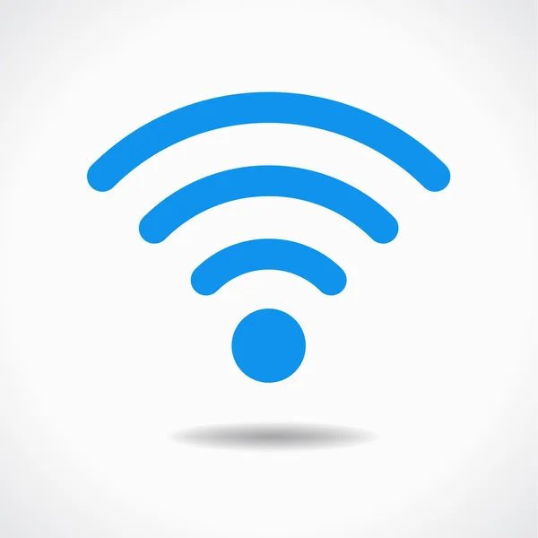 Gölge ile WiFi simgesi — Stok Vektör