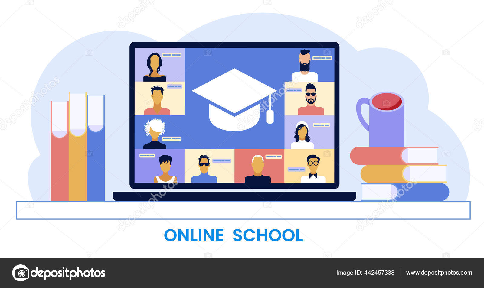 Learning Concept Distance Learning Icon Online Training Courses Home  Leisure Stock Vector by ©VLADGRIN 442457338