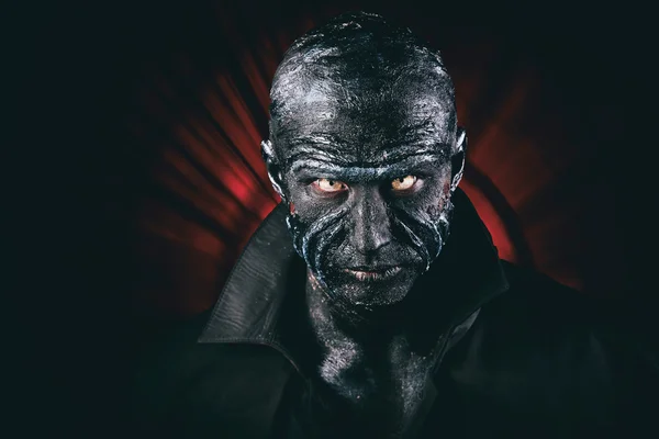 Man in monster make-up — Stockfoto