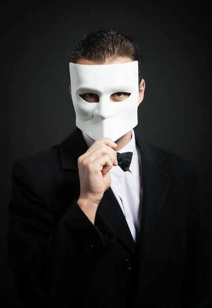 Man with a mask Royalty Free Stock Photos