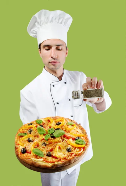 Chef de Pizza —  Fotos de Stock