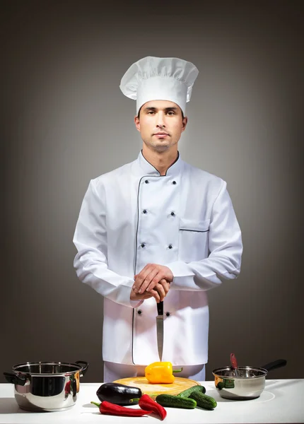 Chef-kok portret — Stockfoto
