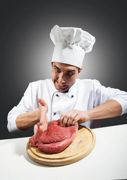 Grappige chef-kok — Stockfoto