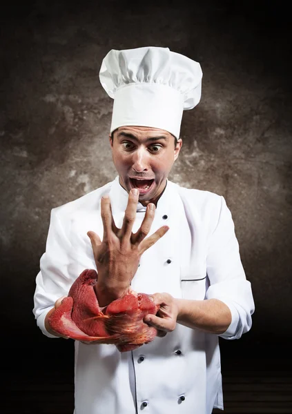 Grappige chef-kok — Stockfoto