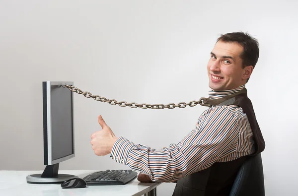 Internet en computer verslaving — Stockfoto