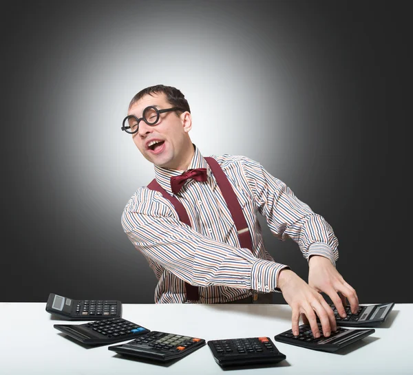 Funny accountant — Stockfoto