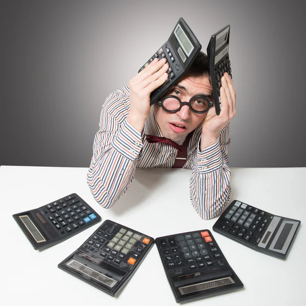 Sad accountant — Stock Fotó