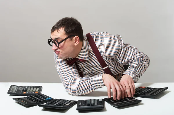 Funny accountant — Stock Photo, Image